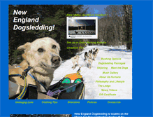 Tablet Screenshot of newenglanddogsledding.com